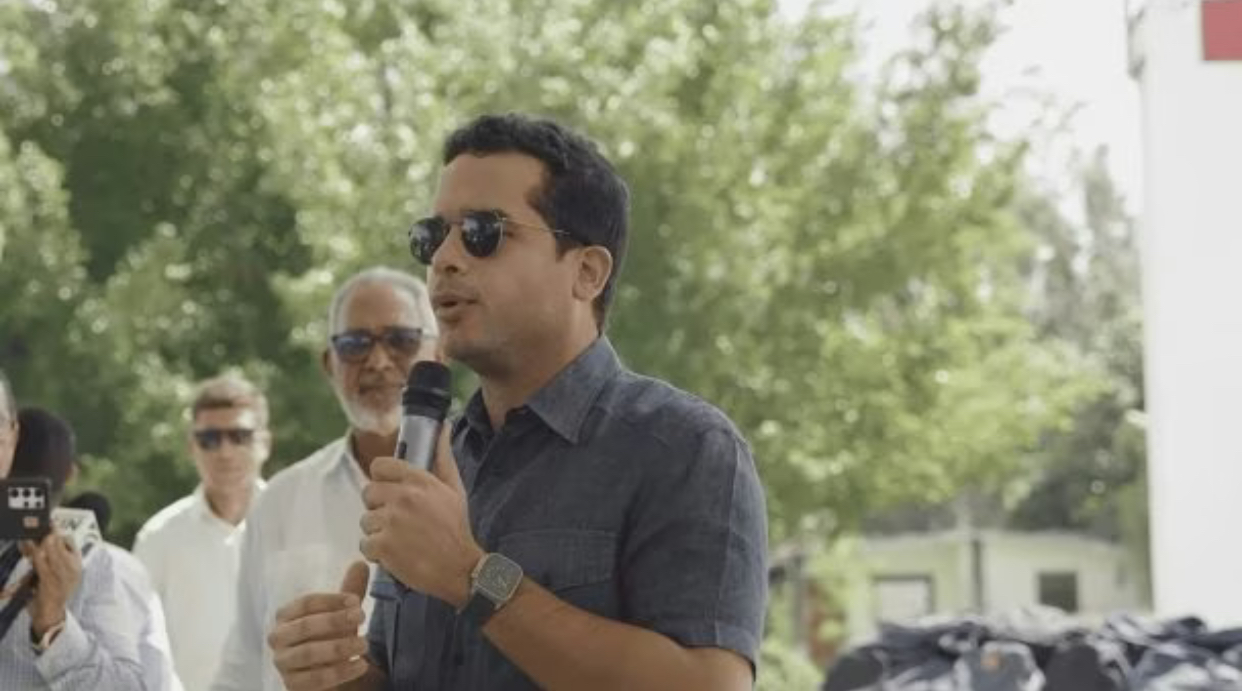 Senador por el Distrito Nacional Omar Fernández en Dajabón (Fuente Externa)